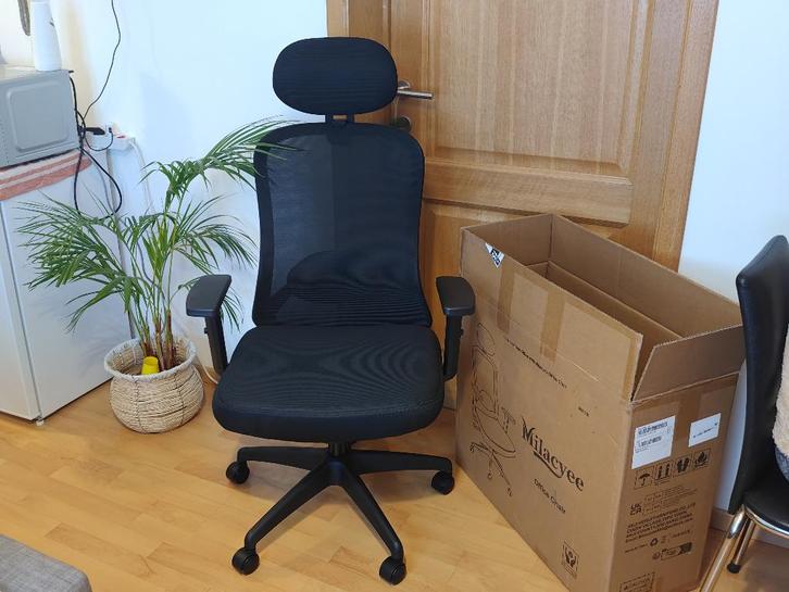 4D ergonomische bureaustoel, verstelbaar, 150 kg, Huis en Inrichting, Bureaustoelen, Nieuw, Bureaustoel, Zwart, Ergonomisch, Gaming bureaustoel
