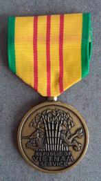 US Vietnam service medal, Verzamelen, Ophalen of Verzenden, Overige soorten, Lintje, Medaille of Wings
