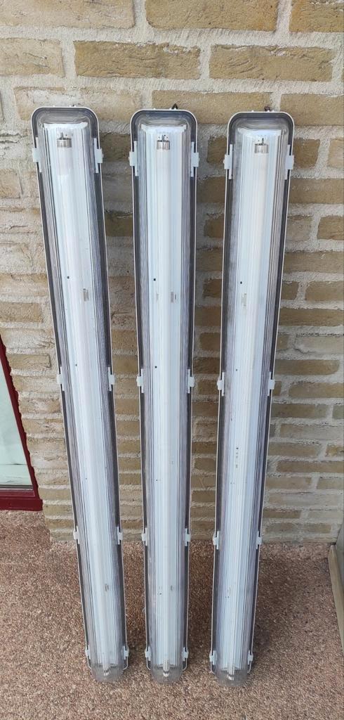 Verlichtingsarmaturen neon, Doe-het-zelf en Bouw, Bouwverlichting, Gebruikt, Armatuur, Ophalen
