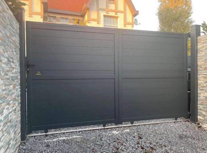 Nieuwe schuif- of draaipoort verschillende hoogtes, Tuin en Terras, Tuinpoorten, Nieuw, Draaipoort, Aluminium, Ophalen
