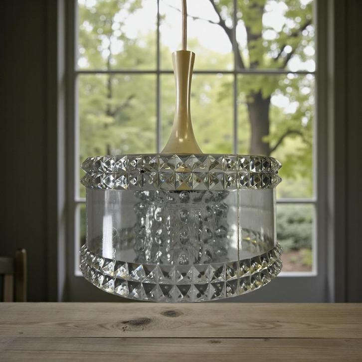 Vintage space age luster / hanglamp jaren 70, Antiek en Kunst, Antiek | Verlichting, Ophalen of Verzenden