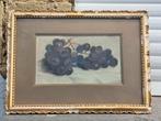 pastel nature morte aux raisin attribue Luc lafnet, Antiquités & Art, Enlèvement ou Envoi