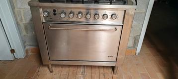 Cuisinière à gaz Rétro en inox, Enlèvement, Utilisé