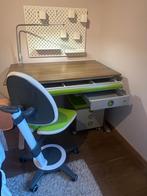 Bureau moll winner met stoel en ladenkastje op wielen, Huis en Inrichting, Ophalen, In hoogte verstelbaar, Gebruikt, Bureau