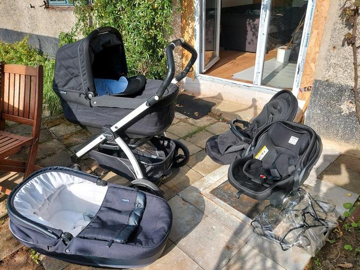 Trio poussette Peg Perrego, Enfants & Bébés, Poussettes & Combinaisons, Comme neuf, Poussette, Enlèvement