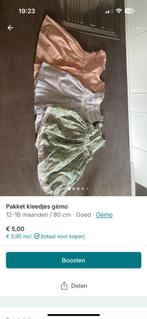 Pakket kleedjes maat 80, Meisje, Jurkje of Rokje, Ophalen of Verzenden, Zo goed als nieuw