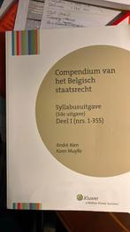 Compendium van het Belgisch staatsrecht - syllabus uitgave, Comme neuf, Enlèvement ou Envoi
