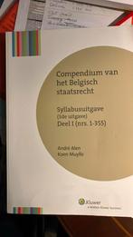 Compendium van het Belgisch staatsrecht - syllabus uitgave, Livres, Livres d'étude & Cours, Enlèvement ou Envoi, Comme neuf