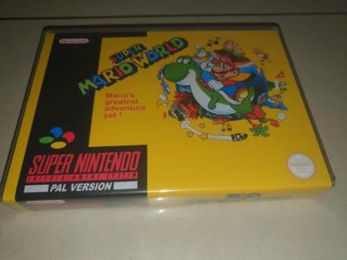 Super Mario World SNES Game Case Yellow Variant, Consoles de jeu & Jeux vidéo, Jeux | Nintendo Super NES, Comme neuf, Envoi