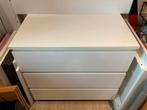 Armoire à tiroirs Ikea Malm - 3 tiroirs blanche, Maison & Meubles, Enlèvement, Utilisé, Blanc
