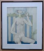 JEF VAN TUERENHOUT/ FIGURATIE / KLEUROFFSET / 48x41cm KADER, Ophalen of Verzenden