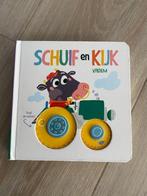 Baby- / peuterboek: Schijf en kijk boekje - vroem, Ophalen, Zo goed als nieuw, Uitklap-, Voel- of Ontdekboek, 6 tot 12 maanden