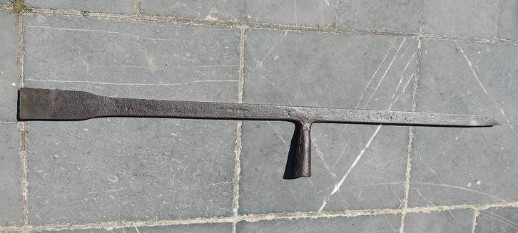 antiek Franse BISAIGUE voor houtbewerking, balken, Antiek en Kunst, Antiek | Gereedschap en Instrumenten, Ophalen of Verzenden