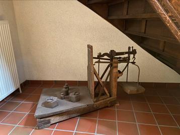 Oude weegschaal. Bascule, Enlèvement, Utilisé, Balance au sol, 200 kg ou plus