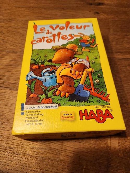 Jeu Haba " Le voleur de carottes", Hobby en Vrije tijd, Gezelschapsspellen | Overige, Zo goed als nieuw, Een of twee spelers, Drie of vier spelers