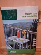 Een balkon tafeltje nog verpakt in doos kleur wit, Tuin en Terras, Overige Tuin en Terras, Ophalen
