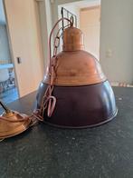 Vintage hanglamp in koper en metaal, Ophalen of Verzenden