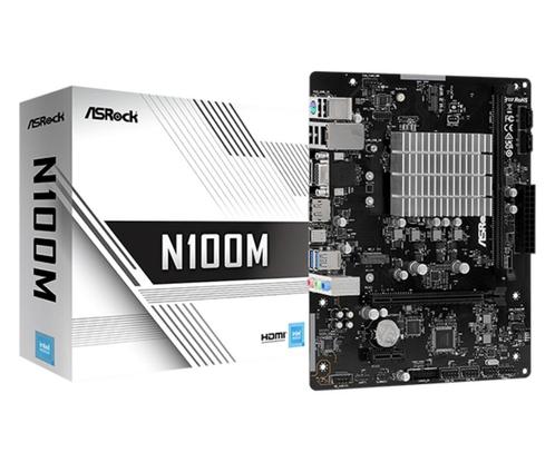 NAS Asrock N100M+ 32Gb Ram + Power + Case, Computers en Software, Moederborden, Zo goed als nieuw, Intel, DDR4, Ophalen of Verzenden