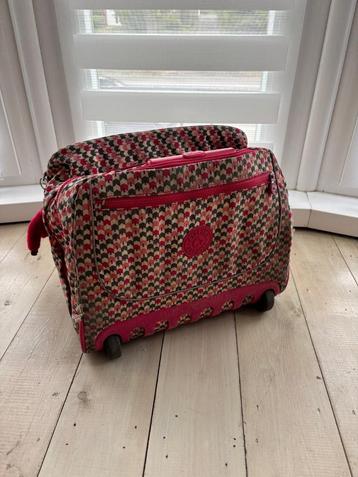 A donner cartable Kipling rose à motifs beschikbaar voor biedingen
