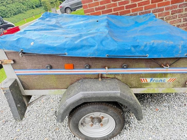 aanhangwagen  voor aan zitmaaier / of auto, Tuin en Terras, Zitmaaiers, Gebruikt, Ophalen of Verzenden
