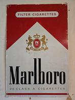 Marlboro metalen reclamebord 1982, Ophalen, Gebruikt