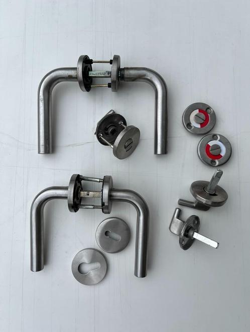 Deurklinken inox, Doe-het-zelf en Bouw, Hang- en Sluitwerk, Klink of Kruk, Inox, Ophalen