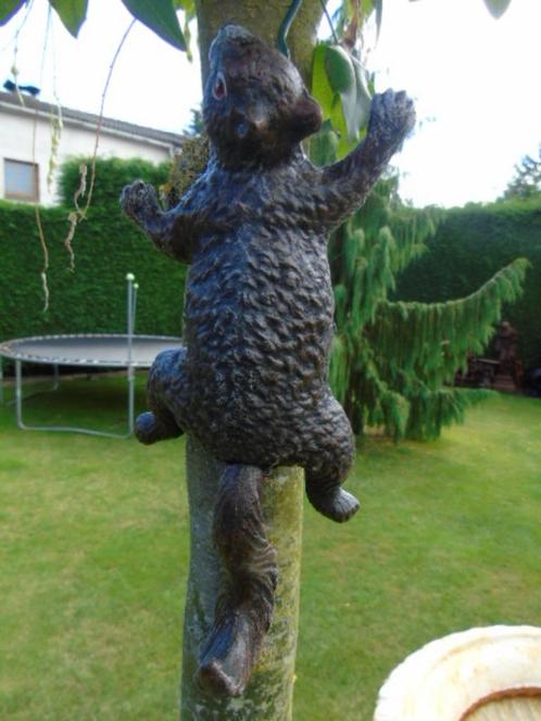 Een gekleurde gietijzeren eekhoorn om aan de muur te hangen, Tuin en Terras, Tuinwanddecoratie, Nieuw, Ophalen