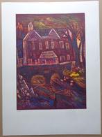 ESTEBAN FEKETE / DIE BRUCKE / HOUTSNEDE / 76x56cm / SIG, Antiek en Kunst, Kunst | Litho's en Zeefdrukken, Ophalen of Verzenden