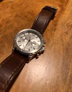 Fossil herenhorloge, Handtassen en Accessoires, Horloges | Heren, Leer, Staal, Polshorloge, Zo goed als nieuw