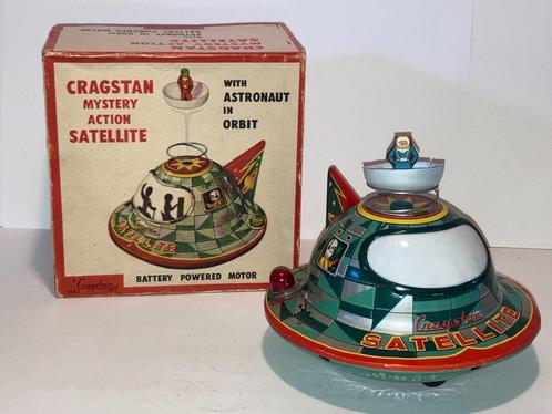 Cragstan Mystery Action Satellite Japan blikje speelgoed UFO, Antiek en Kunst, Antiek | Speelgoed, Ophalen of Verzenden
