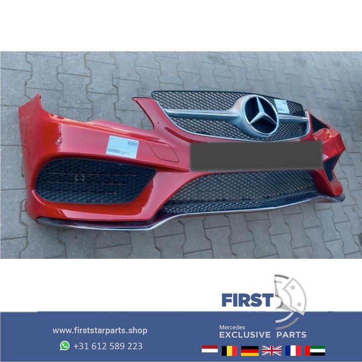 W207 FACELIFT AMG VOORBUMPER COMPLEET ROOD Mercedes E Klasse, Auto-onderdelen, Carrosserie, Bumper, Mercedes-Benz, Voor, Gebruikt