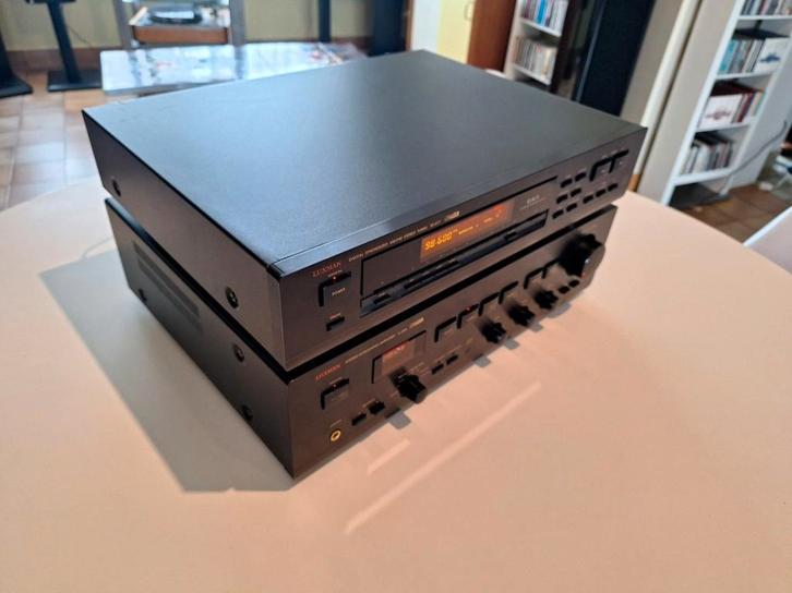Hybride versterker Luxman A384 en tuner TD377, Audio, Tv en Foto, Versterkers en Ontvangers, Refurbished, Stereo, 120 watt of meer