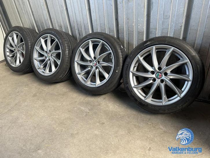 7mm! Originele Alfa Romeo Giulia QV 18 inch antraciete velge, Auto-onderdelen, Banden en Velgen, Banden en Velgen, Zomerbanden