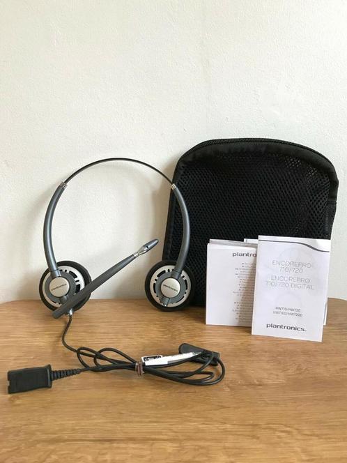 Plantronics Headset ENCORE PRO 720, Computers en Software, Headsets, Zo goed als nieuw, On-ear, Bedraad, Gaming headset, Inklapbare microfoon