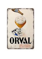 Orval blikken decoratie plaat, Enlèvement ou Envoi, Comme neuf, Panneau publicitaire