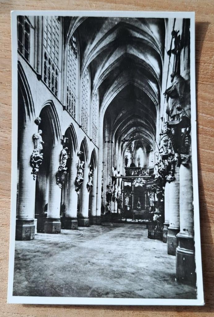 postkaart Diest - De collegiale Kerk van HH. Sulpitius, Enlèvement ou Envoi, Non affranchie, Brabant Flamand