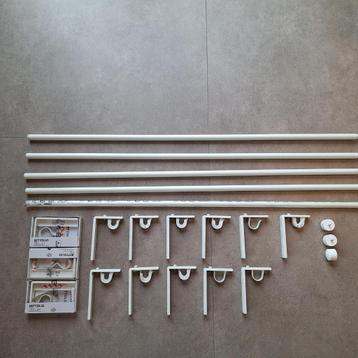 Gordijnrails en toebehoren IKEA (RACKA, BETYDLIG, RAFFIG) beschikbaar voor biedingen