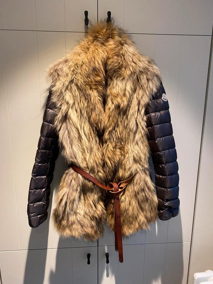 #moncler#winterjas#ski#pels#dons#jacket#, Kleding | Dames, Jassen | Winter, Zo goed als nieuw, Ophalen of Verzenden