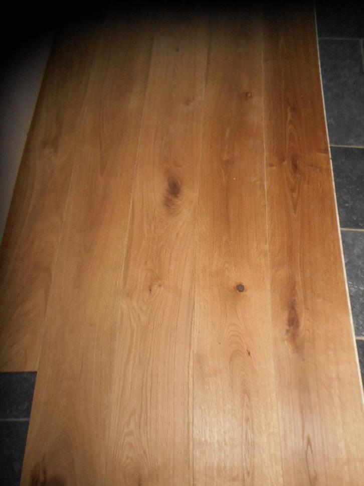 eiken parketvloer, Bricolage & Construction, Planches & Dalles, Neuf, Parquet, Bois, 150 cm ou plus, 10 à 30 cm, 10 m²² ou plus