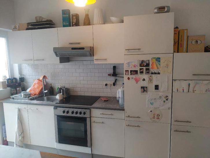 Bijna complete keuken, Huis en Inrichting, Keuken | Complete keukens, Gebruikt, Enkelwandige keuken, Wit, Hout, Ophalen