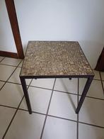 bijzettafel / plantentafel, Moins de 45 cm, Métal ou Aluminium, Vintage, mozaiek, Enlèvement