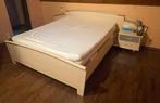lit double, Maison & Meubles, Chambre à coucher | Lits, Enlèvement, Utilisé, 200 cm, Deux personnes