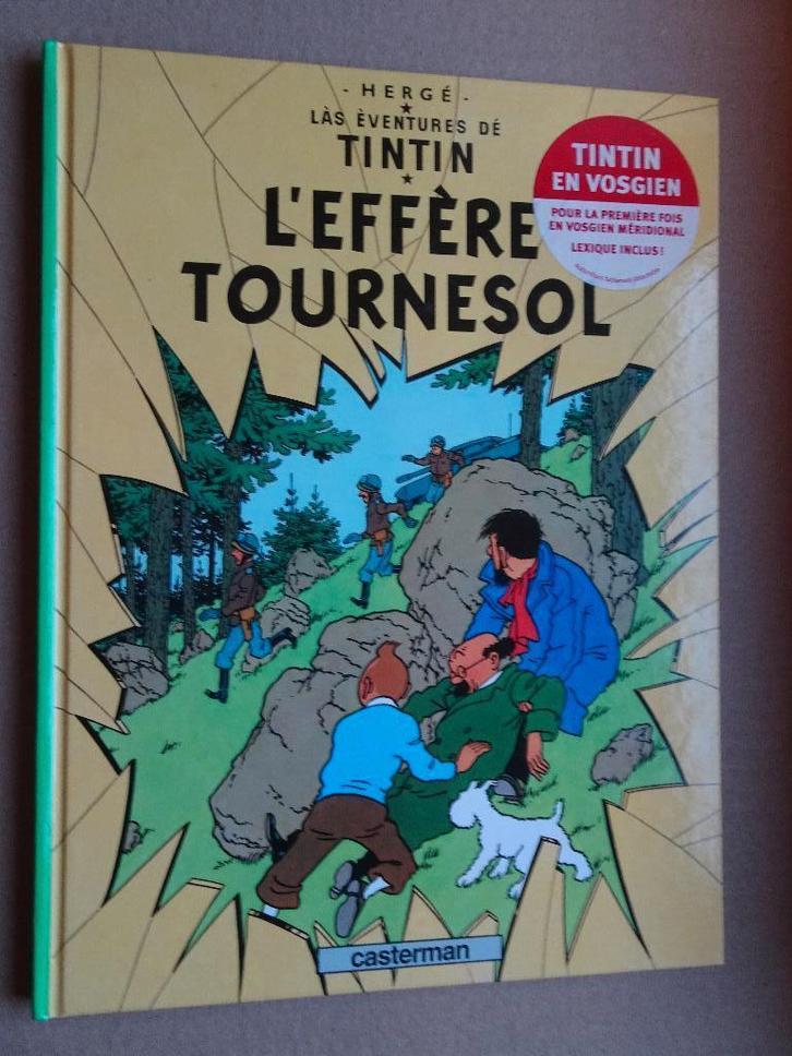 BD Tintin - L'affaire Tournesol (en vosgien), Collections, Personnages de BD, Comme neuf, Livre ou Jeu, Tintin, Enlèvement ou Envoi