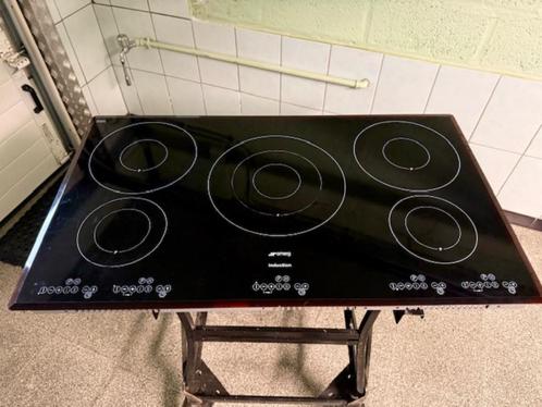Inductiekookplaat SMEG  - 90 cm -  5 kookvlakken, Elektronische apparatuur, Kookplaten, Gebruikt, Inbouw, Inductie, 5 kookzones of meer