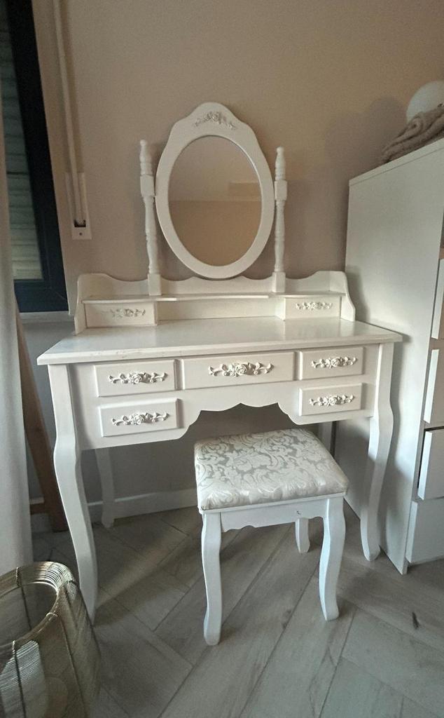 Make-up tafel, Huis en Inrichting, Tafels | Kaptafels, Zo goed als nieuw, 100 tot 150 cm, 50 tot 100 cm, Hout, Ophalen