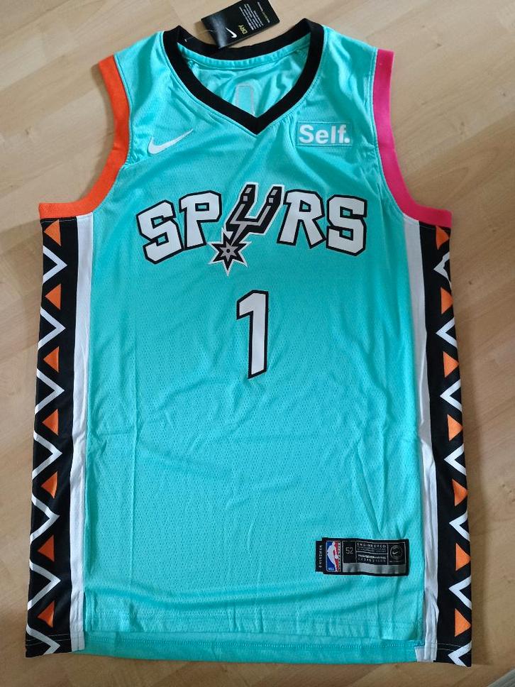 San Antonio Spurs Jersey Wembanyama maat: L, Sports & Fitness, Basket, Neuf, Vêtements, Envoi
