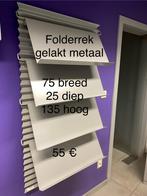 Folderrek grijs metaal, wandbevestiging, Ophalen, Zo goed als nieuw