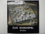 Glazen schaakspel 20x20cm - NIEUW, 1 ou 2 joueurs, Enlèvement ou Envoi, Neuf, Andere