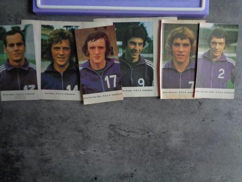 VOETBAL PRENTEN WIKKELS PERRETTE DE BEUKELAAR ANDERLECHT 6X, Hobby en Vrije tijd, Stickers en Plaatjes, Verzenden