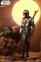 Star Wars Mandalorian en Grogu Sideshow Mando PF-standbeeld, Verzamelen, Ophalen, Zo goed als nieuw, Beeldje of Buste